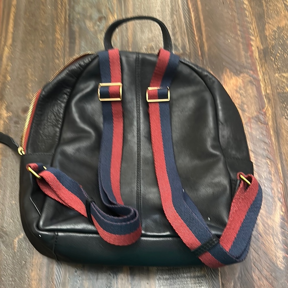 Margot Black and Red Backpack with Classic Design - Picture 2 of 9